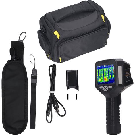 Caméra thermique infrarouge portable avec WiFi, transmission de données via APP, écran thermique, IP54, prise UE 100-240V, outil de diagnostic professionnel. (1/5)