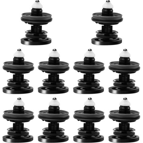 CCYKXA 10 clips de fixation pour voiture, clips de fixation de garniture de porte, clips de fixation de panneau de porte, compatibles avec la plupart des modèles