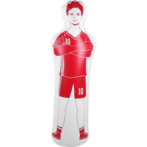 Sac de frappe gonflable de football, 0,35 m, en PVC, rouge, 40 x 160 cm (1/5)