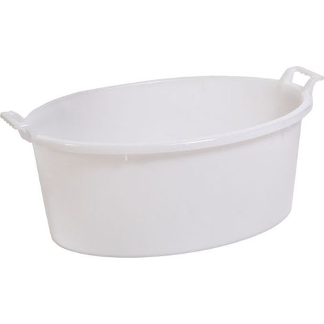 Waschbecken ICS P12160, 33 Lit., 60 cm, weiß, oval, mit Ohren