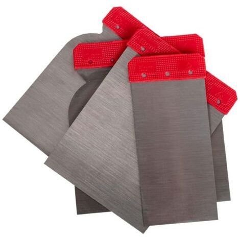 Spatules - Pour mastic - Carrosserie, lissage, grattoir, bricolage - 4 tailles - NTools (1/4)