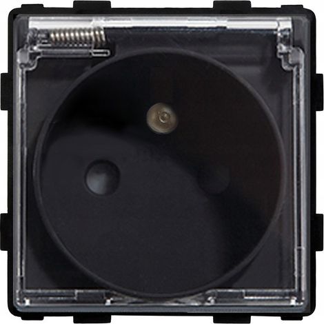 Enchufe de baño 230 V negro RTX SH (1/5)