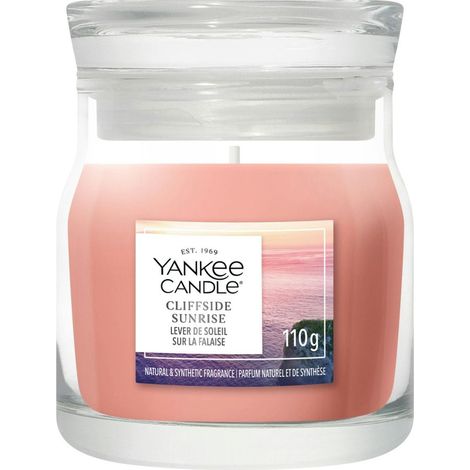Candela piccola Signature Cliffside Sunrise 110g Arancione Yankee Candle