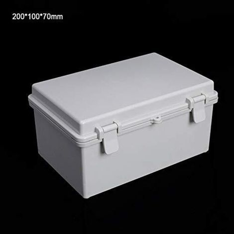 Boîte de jonction électrique IP65 - Boîtier externe en plastique - Boîtier étanche - Connecteur de câble électrique (1 pièce - 200 x 100 x 70 mm) (1/4)