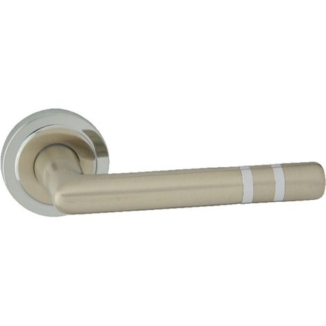 Domino poignee de porte pallas r m6 m9 poignee sans rosace chromenickel brillant