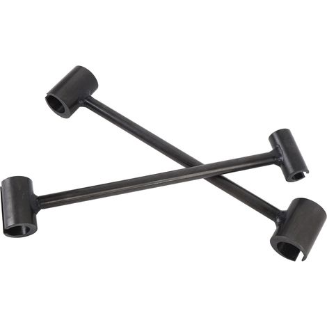 Outil de réglage de charnières de porte (lot de 2) - Construction en acier - Clé de réparation pour charnières à double tête (1/5)