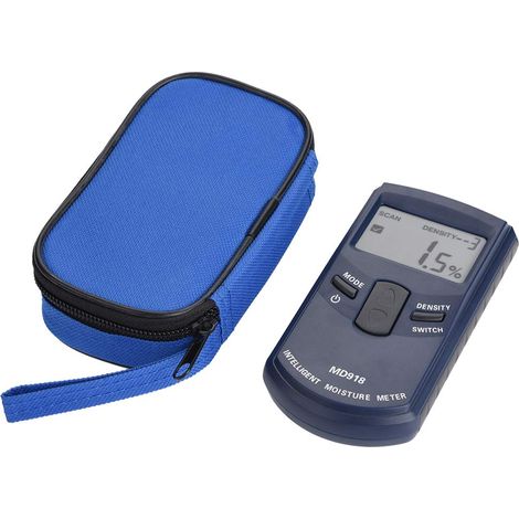 MD918 Misuratore di temperatura e umidità intelligente con display LCD, misuratore di umidità del legno, misuratore di umidità digitale induttivo avanzato, 4% 80% UR (1/5)