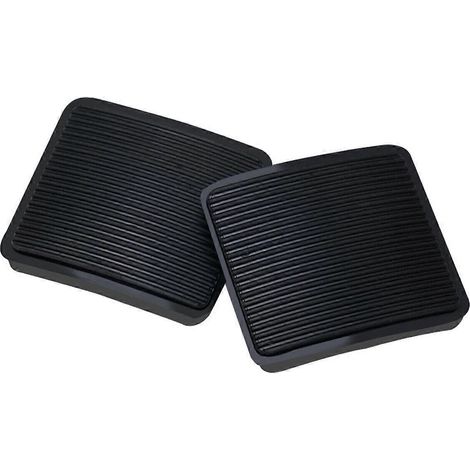 Jeu de 2 patins caoutchouc pour pédales frein et embrayage F07A-2457-AA, antidérapants, compatibles véhicules Ford, remplacement facile, accessoire auto robuste. (1/5)