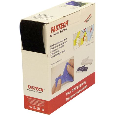 FASTECH® B50-SKL02999910 Klettband zum Aufkleben Hotmelt Flauschteil (L x B) 10000 mm x 50 mm Schwar