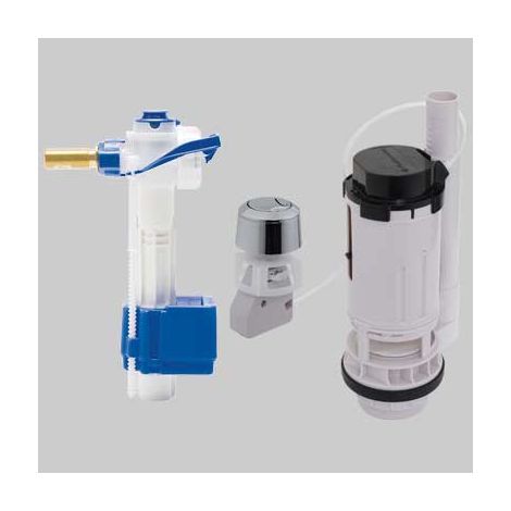 KIT VALVOLA DI RIEMPIMENTO 747 + VALVOLA DI SCARICO 550  3/8 brass     FLUIDMASTER