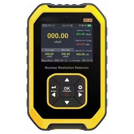 Compteur Geiger portable LCD numérique compteur Geiger détecteur de rayonnement nucléaire dosimètre testeur bêta gamma (1/5)