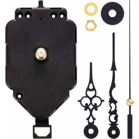 Pendulum Clock Movement DIY Quartz Movement Kit Replacement Pendulum Clock Movement Mechanism, 0.9" Shaft Length (1/4)