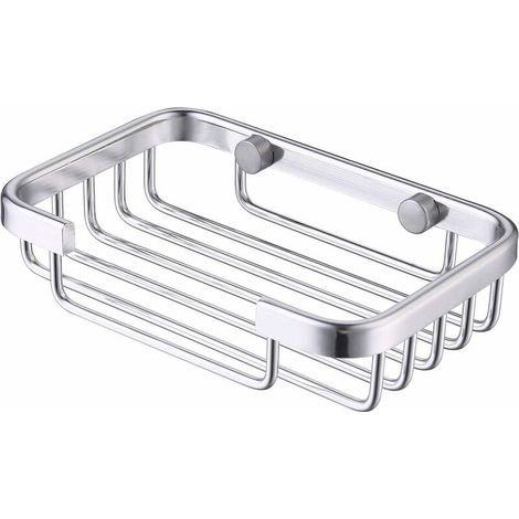 Wandmontage Seifenschale Schraube Seifenhalter Dusche Aluminium Seifenkiste Silber