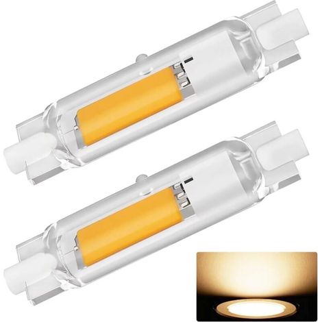 Ampoule LED R7S 78 mm 20 W à intensité variable - Équivalent halogène 200 W, 2000 lm, lumière blanc chaud 3000 K - Économies d'énergie de 90 %, sans scintillement à 360° (lot de 2) (1/5)