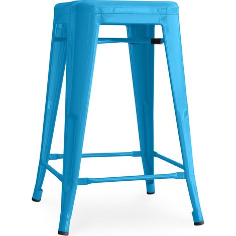 Barhocker - Industriedesign - 60cm - Neuauflage - Stylix Turquoise