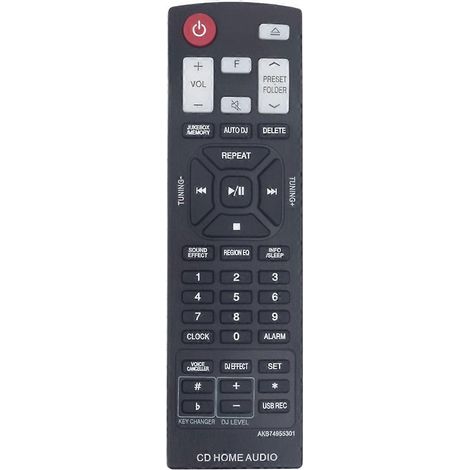 AKB74955301 Remote Control Replacement for Mini Hi-Fi System CM9960 CMS9960F CM9760 CMS9760F CM8360 Black (1/5)