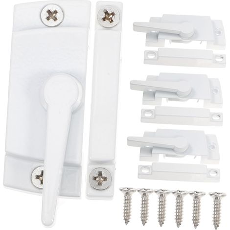 4pièces Verrous De Fenêtre Coulissante Remplacement Pour Fenêtres Coulissantes Simples Et Doubles Vis De Montage Inclus