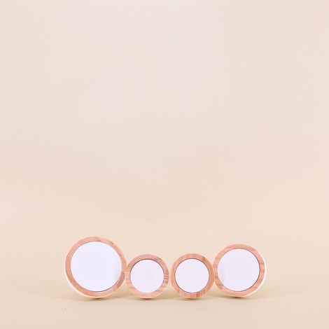Lot de 4 patères rond