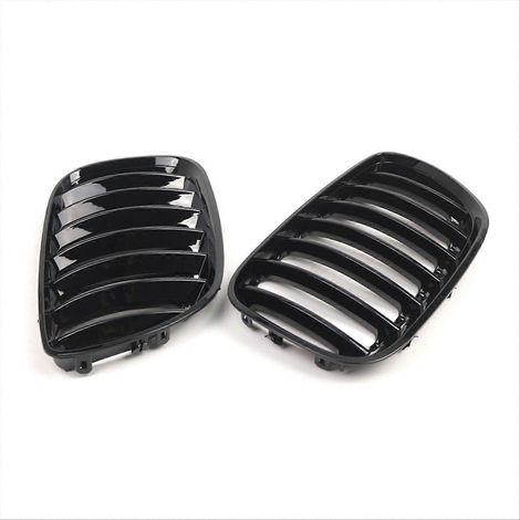 Rennsport-Frontgrill für BMW X5 E53, Sport-Mesh-Motorhaubengrill, Direkter Ersatz, Doppelset. (1/5)