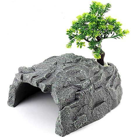 Reptilienversteck, Schildkrötenkäfig, künstliche Pflanze, befeuchtetes Habitat D (1/5)