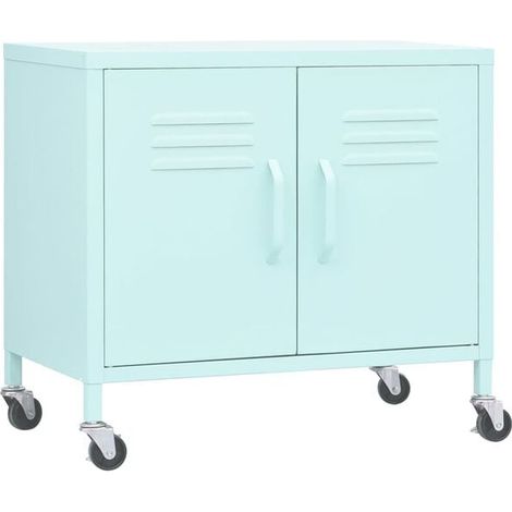 Casier de Rangement en Acier, 60x35x56 cm, Vert Menthe (1/5)