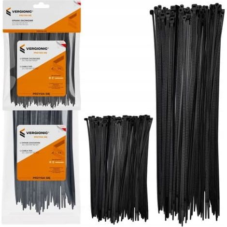Fascette stringicavo resistenti, confezione da 2 x 100 pezzi, solide (1/5)