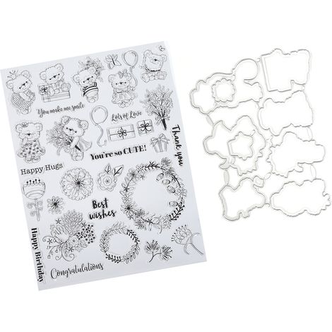 Tampons transparents en TPR pour la fabrication de tampons, moules pour scrapbooking et décoration DIY. (1/5)