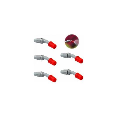 Set mit 5 Sprühdüsen, Gartenbewässerungszubehör, Ersatzteile für Sprühgeräte, zum Bewässern und Reinigen - Crezuo