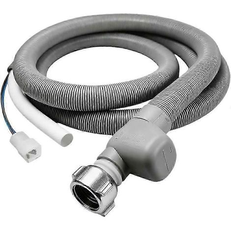 Tuyau d'arrivée d'eau Aquastop pour lave-vaisselle, 1,85 m, universel, compatible avec les lave-vaisselle et les lave-linge équipés d'un système d'arrêt d'eau, 3/4 pouce QVWHBYV (1/4)