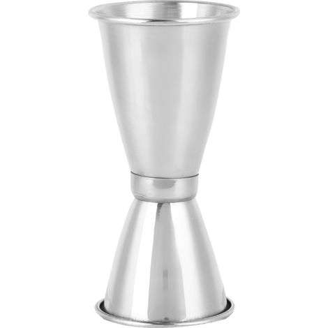 Verre doseur en acier inoxydable pour cocktails à deux doses (4,2 x 4,2 x 9 cm) (1/5)