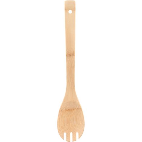 Cuchara con tenedor para cocina de bambú, experto, 30 x 6 cm