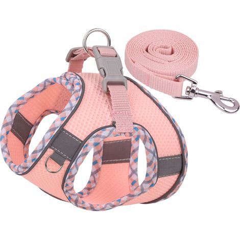 1 ceinture pectorale, gilet doux et respirant avec bande réfléchissante, pour promenades et voyages de chats (1/5)