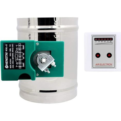 5 Positions 220V 16N Motorised Ventilation Register VMC Motorise Adjustment Register 80 100 125 150 200 250 300 350 400 mm External Diameter 125 mm Height 190 mm (1/4)