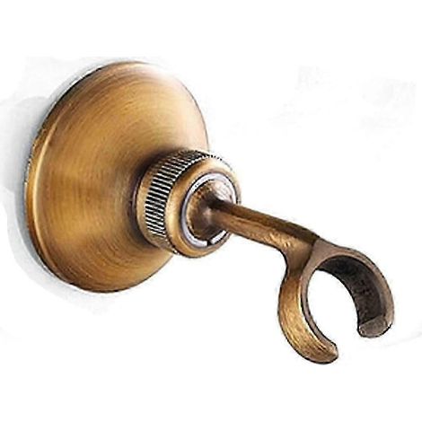 Support de pommeau de douche mural réglable couleur bronze, convient aux pommeaux de douche à main et aux pommeaux de douche de bidet, 1 pièce par paquet. (1/4)