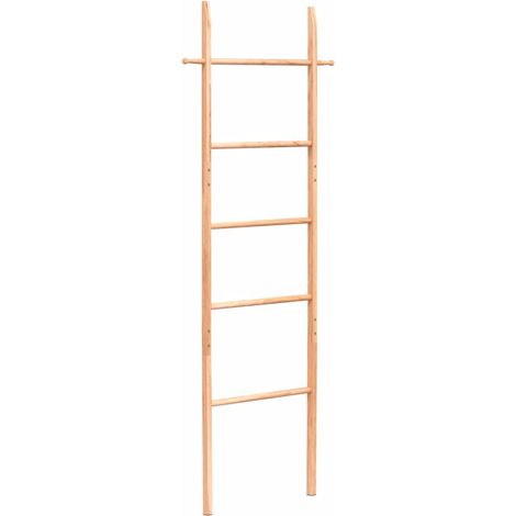 Toallero escalera madera maciza de nogal 170 cm vidaXL