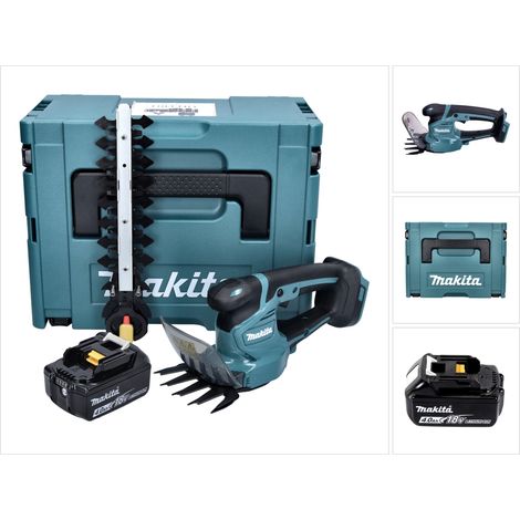 Makita DUM 111 M1XJ Cesoie per erba a batteria 18 V + 1x batteria 4,0 Ah + Makpac - senza caricabatterie