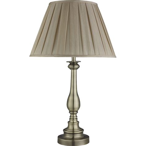 Lampada Da Scrivania Contemporanea Fiammingo Acciaio Ottone Tessuto 1 Luce E27 (1/5)