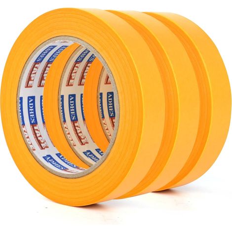 Ruban Masquage Peinture, 19MM X 50M Orange Adhésif Sans Laisser (1/5)
