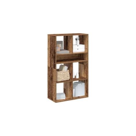 Bibliothèque vieux bois 66x31x112 bois d'ingénierie (1/5)