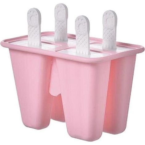 Machine à glaçons réutilisable en silicone-4 Cells Pink (1/5)