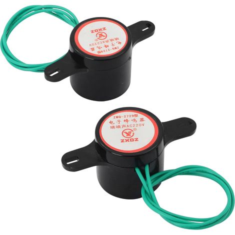 Avertisseur de tonalité électronique 2 pièces, Alerte d'avertisseur sonore à bip continu ca 220 V (1/5)