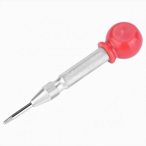 Outil de poinçon de marquage de mécanisme de ressort de poinçon central automatique en acier à grande vitesse(Silver+red) (1/5)