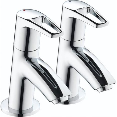 Bristan Smile Basin Taps Pair - Chrome (1/2)