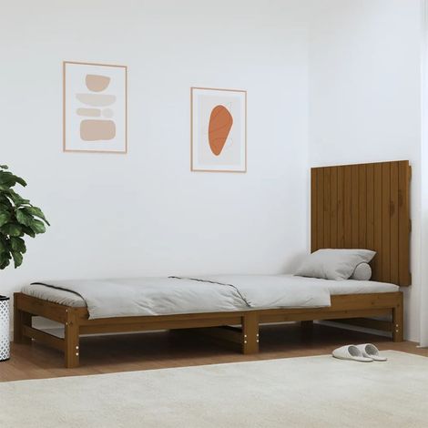 Wand-Kopfteil Honigbraun 82,5x3x60 cm Massivholz Kiefer vidaXL
