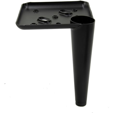 Schwarzer Möbelfuß Pin 13 cm (1/5)