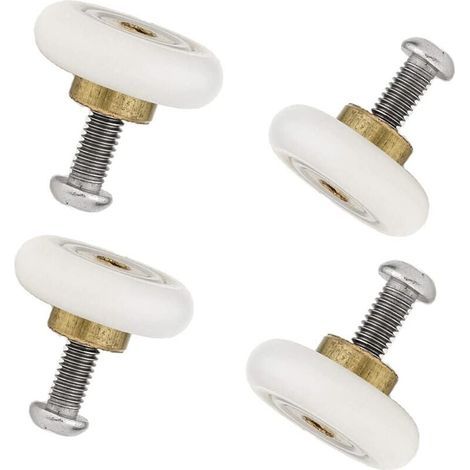 rulli di ricambio per porte doccia scanalate - Diametro 19 mm - Bianco - OUYLAF (1/4)