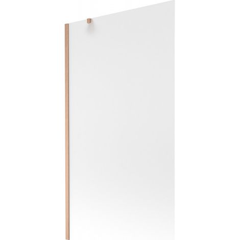 Mexen Next einteilige Badewannenabtrennung 100 x 150 cm, mattiert, gebürstetes Kupfer - 895-100-000-00-30-65