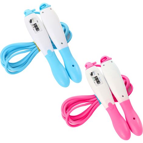 Corde à Sauter avec Compteur Mécanique - 3 Chiffres - Poignées Ergonomiques Anti-dérapantes - Câble PVC Réglable - 2 Pièces (1/5)