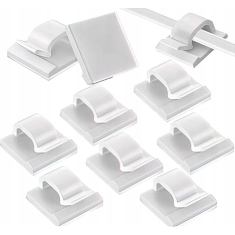 Clips de montaje autoadhesivos para cables de 14,2 x 13,6 mm (10 unidades) (1/5)