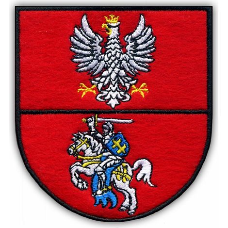 Patchion Stemma della regione di Podlaskie - Retro autoadesivo - Toppa/distintivo/emblema ricamato